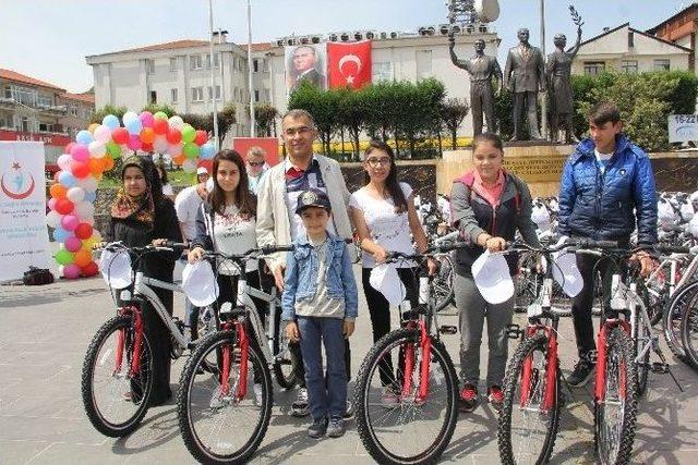 Bartın’da Bisiklet Dağıtım Töreni Yapıldı