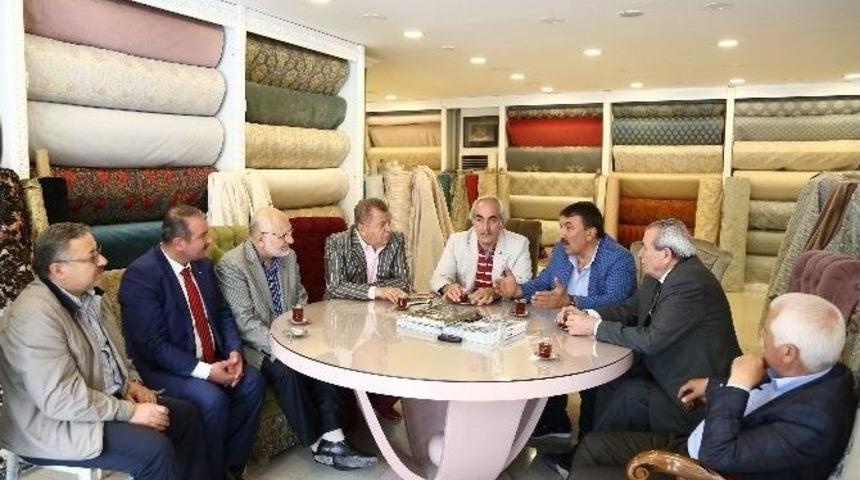 Ato Başkanı Bezci, Siteler Esnafını Ziyaret Etti