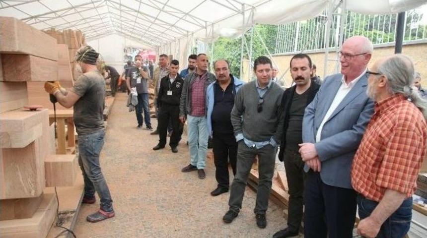 Başkan Kurt, At&ouml;lye &Ccedil;alışmalarını İzledi