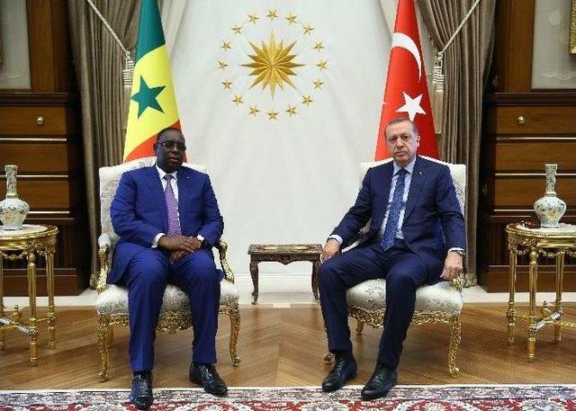 Cumhurbaşkanı Erdoğan, Senegal Cumhurbaşkanı Sall İle Görüştü