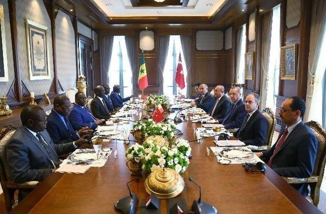 Cumhurbaşkanı Erdoğan, Senegal Cumhurbaşkanı Sall İle Görüştü