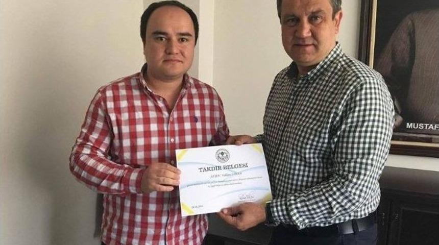Giresun Belediyesi&rsquo;nden Başarılı Personele Takdir Belgesi
