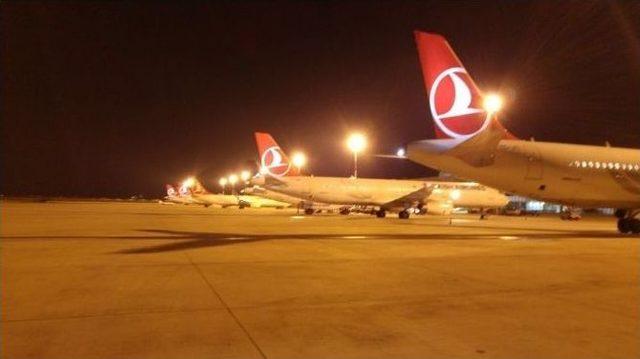 Atatürk Havalimanı’nda Yoğunluk Yaşanınca Uçaklar Çorlu’ya İndi