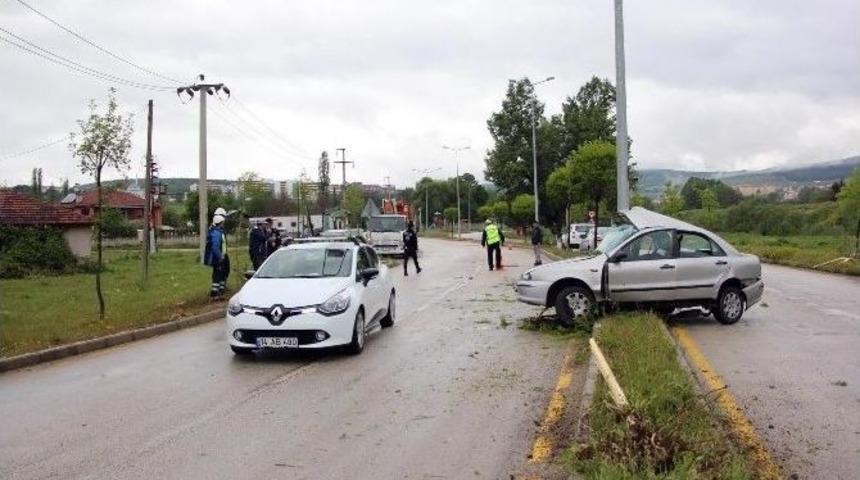 Bolu&rsquo;da Trafik Kazası: 1 Yaralı