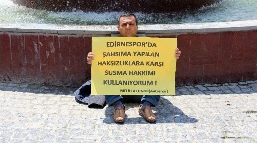 Parasını Alamayan Antren&ouml;r &Ccedil;ıldırdı