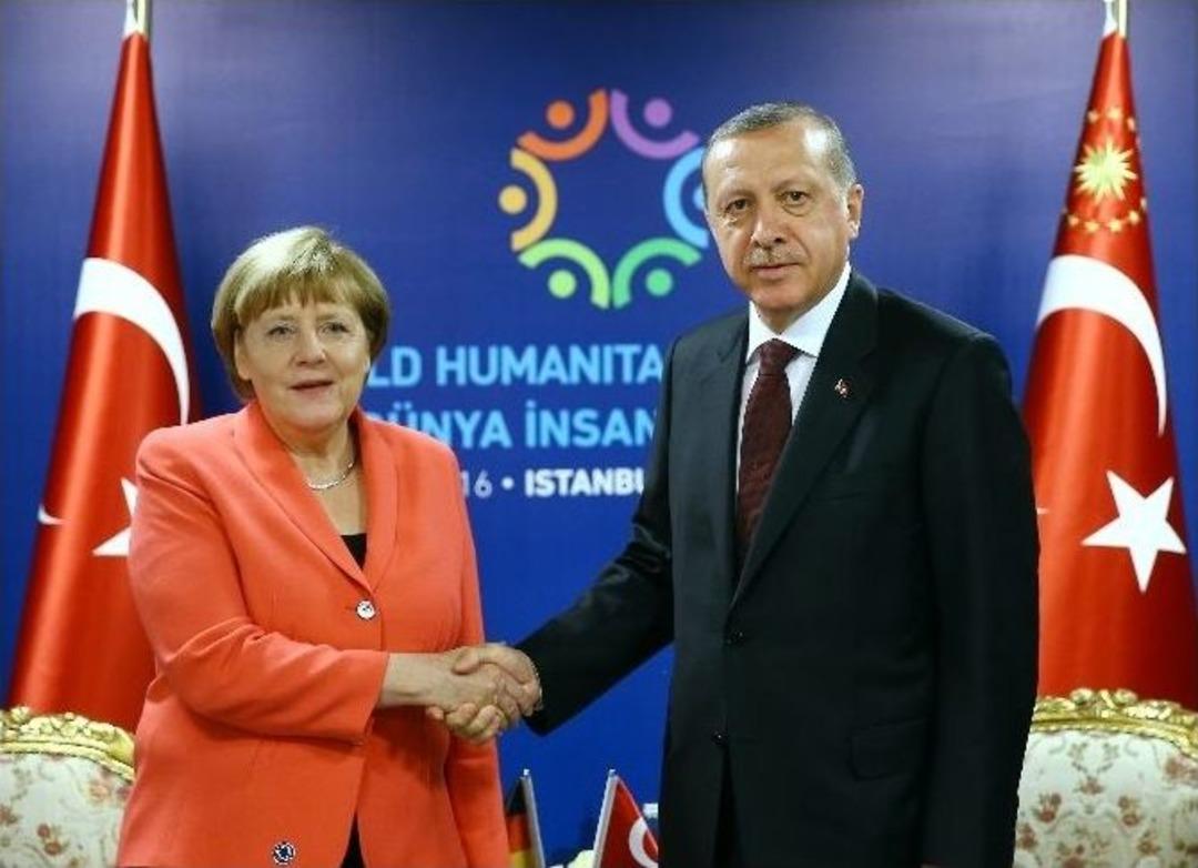 Cumhurbaşkanı Erdoğan Merkel Ve Rutte&rsquo;yi Kabul Etti
