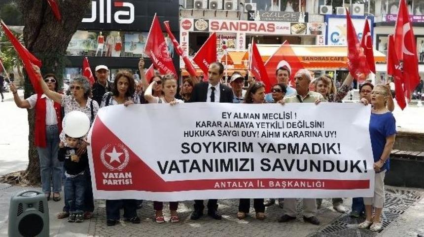 Vatan Partililerden Alman Meclisine Uyarı