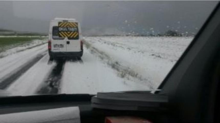 Niğde&rsquo;ye Mayıs Ayında Kar Yağdı