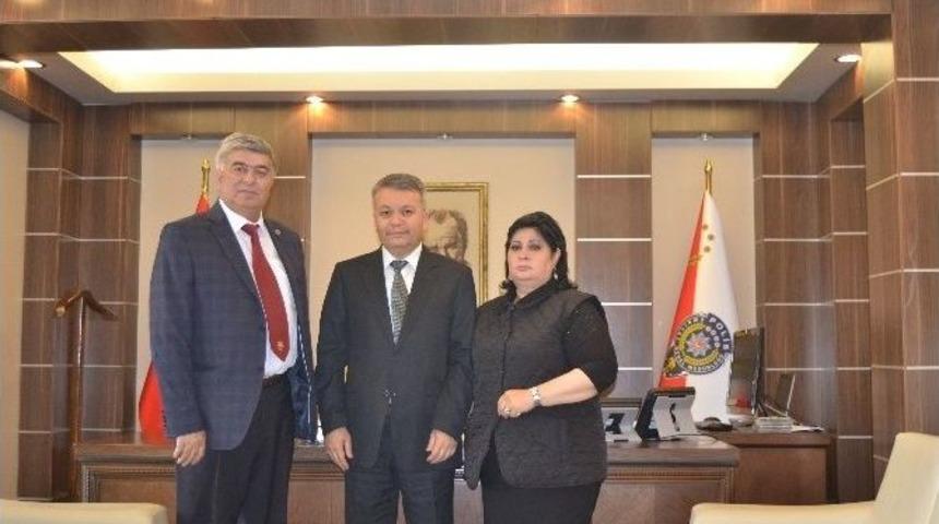 Kırgız Gazetecilerden Emniyet M&uuml;d&uuml;r&uuml; Şahin&rsquo;e Ziyaret