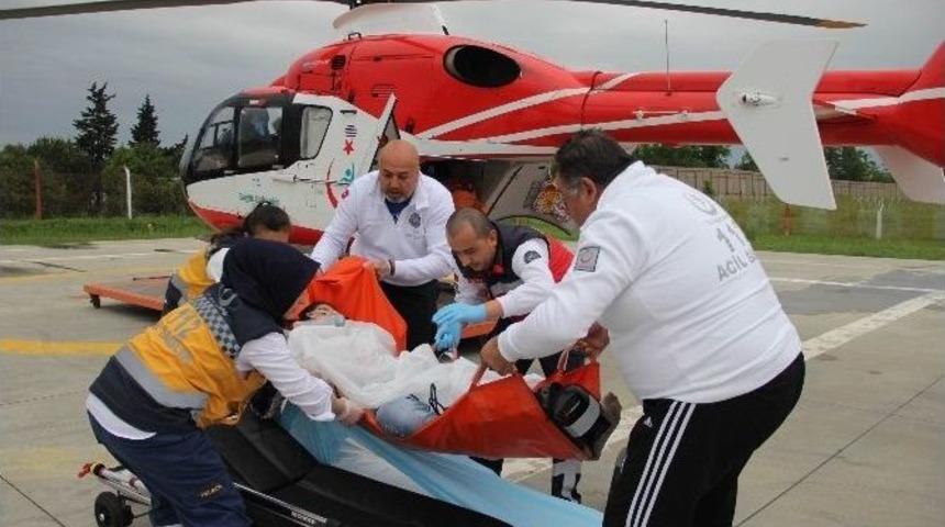 Kendini Vuran Lise &Ouml;ğrencisi Kız Helikopter İle Hastaneye Kaldırıldı