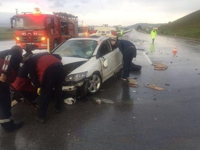 Çorum’da Trafik Kazası: 1 Yaralı