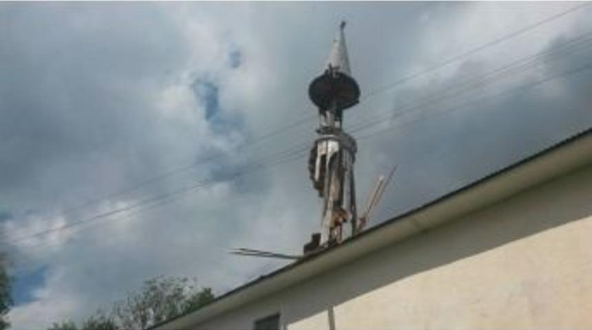 Daday&rsquo;da Minareye Yıldırım D&uuml;şt&uuml;