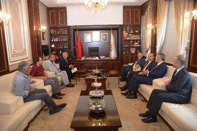 Ahilik Haftası İl Kutlama Komitesi&rsquo;nden Başkan S&ouml;zl&uuml;&rsquo;ye Ziyaret 1