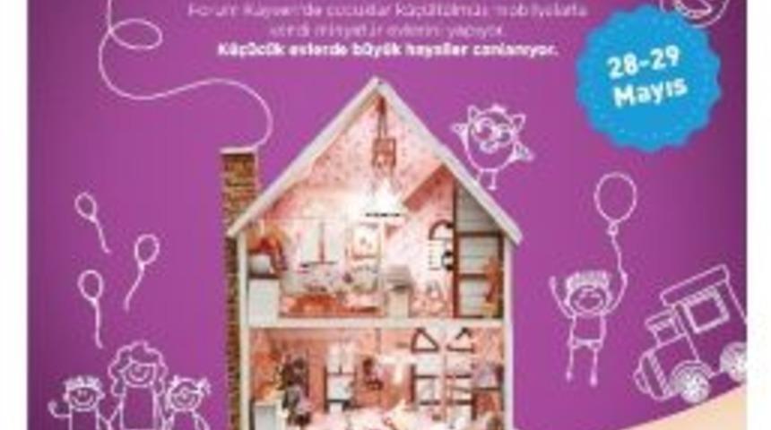 Forum Kayseri&rsquo;de Minik Eller Minyat&uuml;r Evler Yapıyor