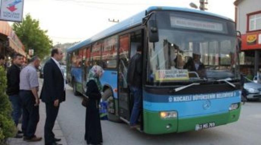 Kandıra K&ouml;ylerine Yeni Hat Seferleri Başladı
