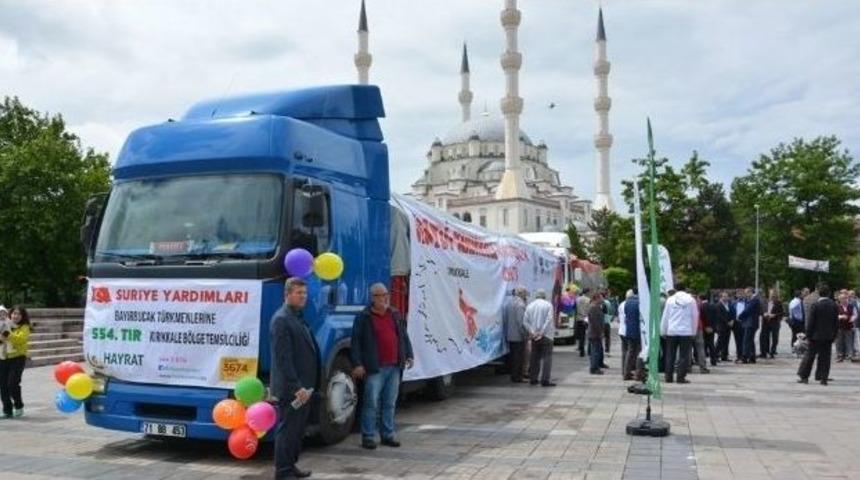 Kırıkkale&rsquo;den Bayır Bucak T&uuml;rkmenlerine Yardım