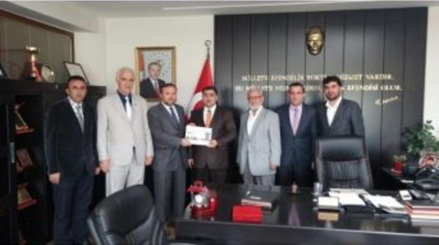 İlim Yayma Cemiyeti’nden Kaymakam Kızıltoprak’a Ziyaret