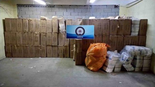 Erzincan’da 99 Bin 500 Paket Kaçak Sigara Ele Geçirildi