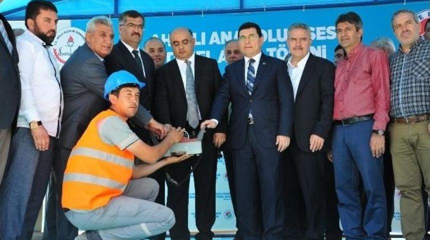 Ahatlı Anadolu Lisesi&rsquo;nin Temeli Atıldı
