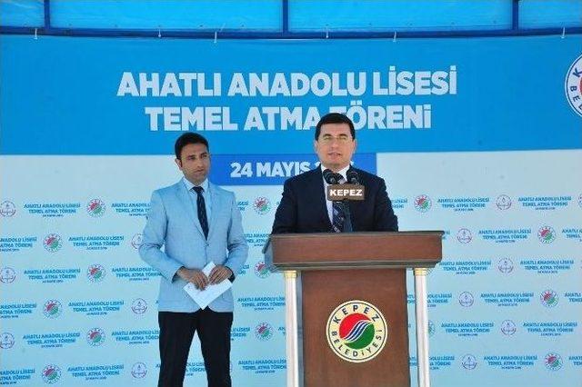 Ahatlı Anadolu Lisesi’nin Temeli Atıldı