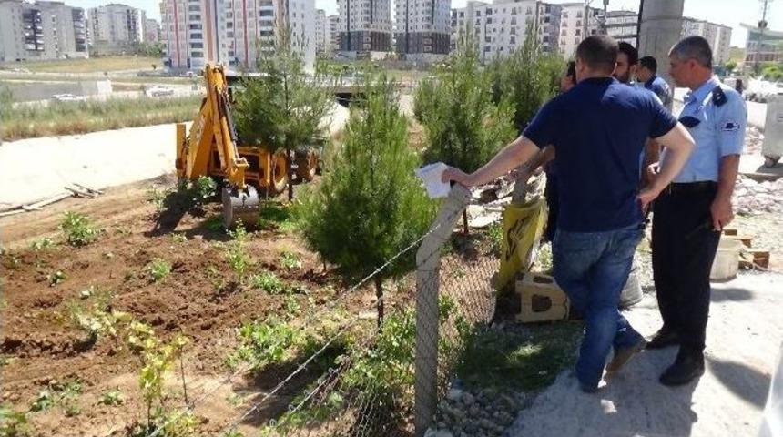 Batman&rsquo;da Ka&ccedil;ak Bah&ccedil;e Ve Bostanlar Yıkıldı