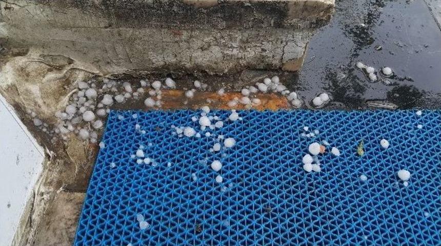 D&uuml;zce&rsquo;de Fındık B&uuml;y&uuml;kl&uuml;ğ&uuml;nde Dolu Yağdı