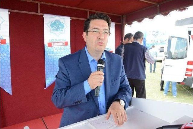 Aksaray Belediyesi Kanalizasyon Temel Atma Törenini Gerçekleştirdi