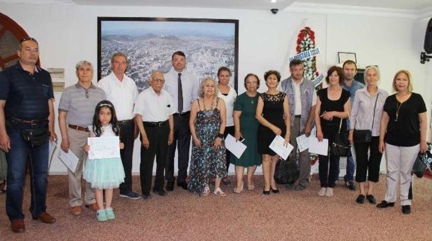 Silifke K&uuml;lt&uuml;r Haftasında Sergi A&ccedil;anlara Teşekk&uuml;r Belgesi Verildi