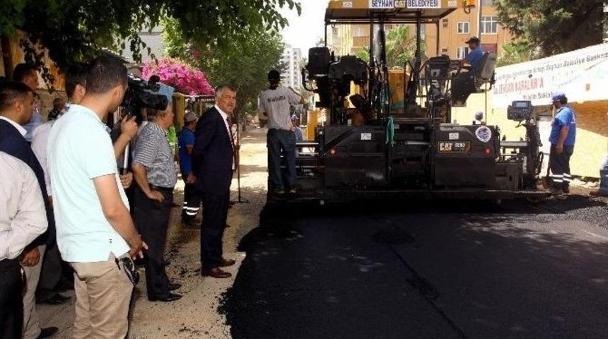 Başkan Karalar Asfalt &Ccedil;alışmalarını Denetledi