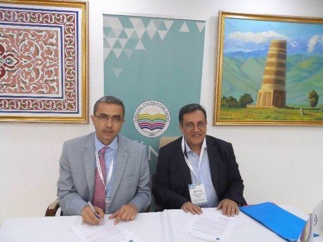 7 Aralık &Uuml;niversitesi Kırgızistan&rsquo;da Akademik İşbirliği Protokol&uuml; İmzaladı 1