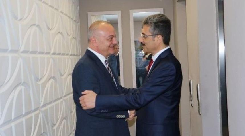 Emniyet M&uuml;d&uuml;r&uuml; Bilgi&ccedil;&rsquo;ten Başkan Erg&uuml;n&rsquo;e Ziyaret