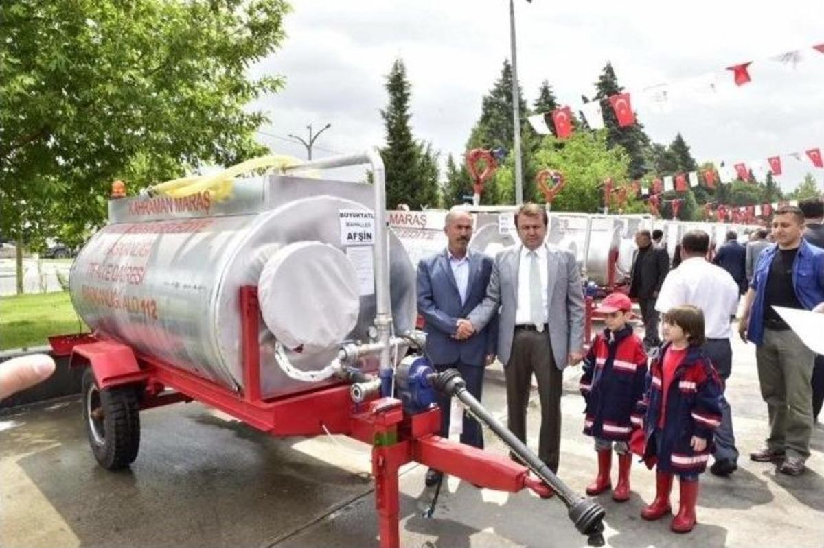 B&uuml;y&uuml;kşehir&rsquo;den Mahallelere Yangına M&uuml;dahale Tankı