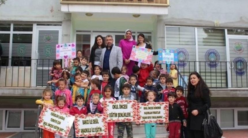 Anaokulu &Ouml;ğrencilerinden Başkan G&uuml;ler&rsquo;e Ziyaret