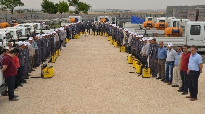 B&uuml;y&uuml;kşehir 85 Ekiple İla&ccedil;lama &Ccedil;alışmasına Devam Ediyor