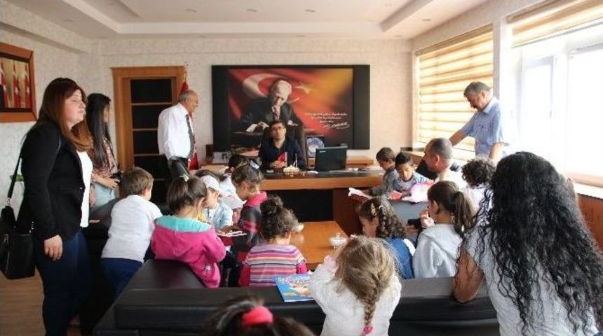 Anasınıfı &Ouml;ğrencilerinden Kaymakam &Ccedil;etin&rsquo;e Ziyaret