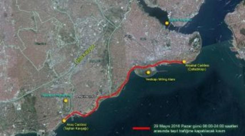 İstanbul’da Pazar Günü Bu Yollar Trafiğe Kapatılacak