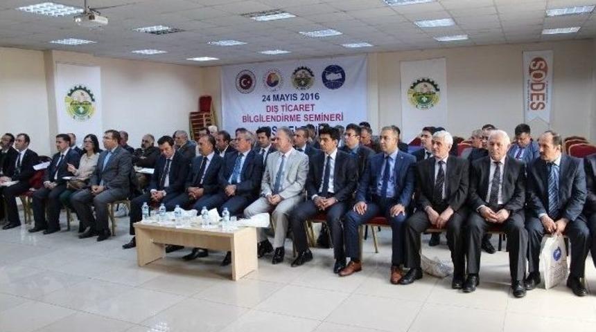 Dış Ticaret Bilgilendirme Seminerleri D&uuml;zenlendi