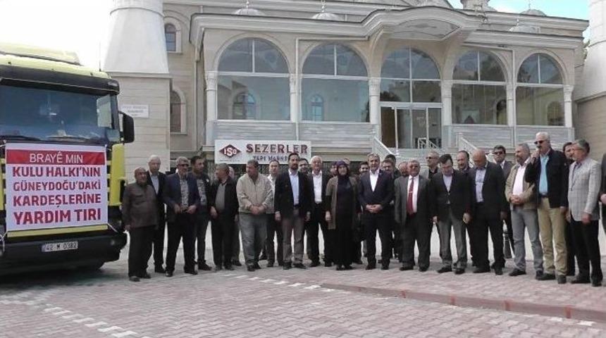 Kulu&rsquo;dan Cizre&rsquo;ye Yardım Tırı