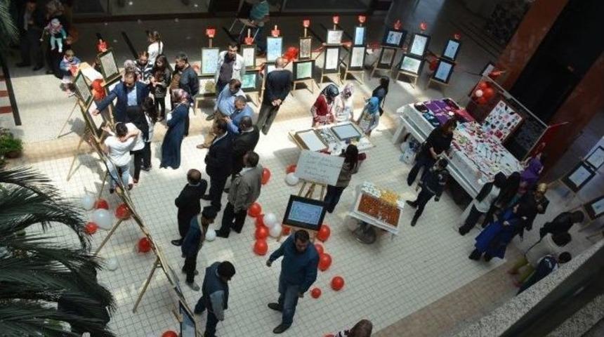 Cumhuriyet Ortaokulundan &ldquo;ebru Sanatı&rdquo; Sergisi