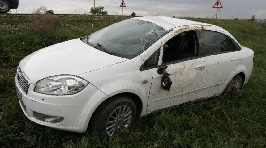 Kulu&rsquo;da Otomobil Takla Attı: 1 Yaralı