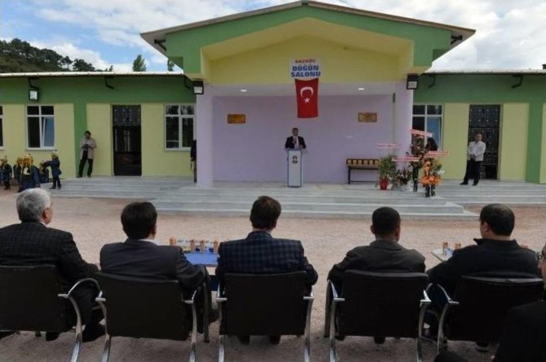 Sazk&ouml;y D&uuml;ğ&uuml;n Salonu T&ouml;renle Hizmete A&ccedil;ıldı
