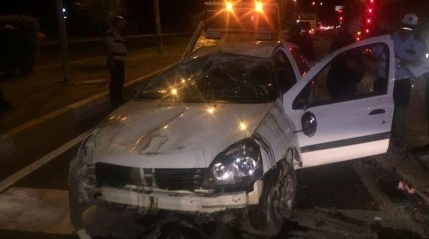 İsabeyli&rsquo;de Zincirleme Kaza; 1yaralı