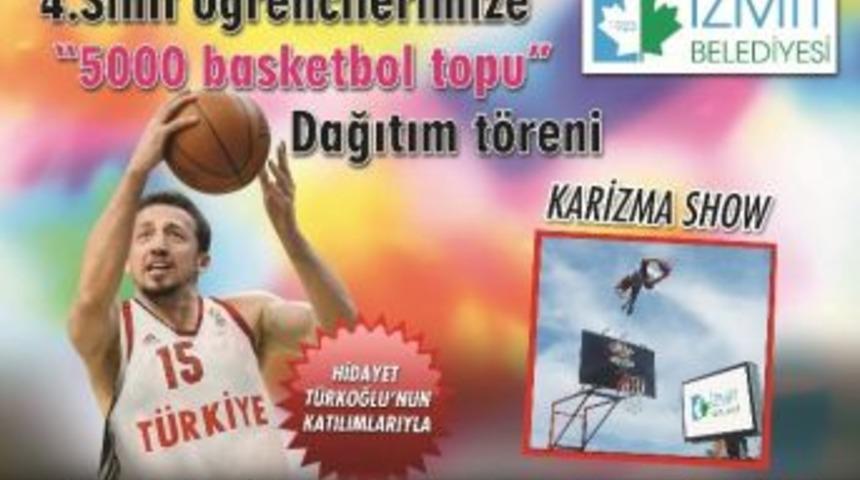 5 Bin &Ouml;ğrenciye Bedava Basketbol Topu