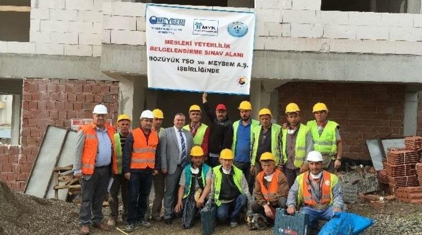 Boz&uuml;y&uuml;k&rsquo;te Mesleki Yeterlilik Belgelendirme Sınavları Başladı