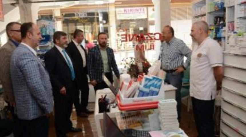 Başkan Doğan Ve &Ccedil;akır&rsquo;dan Esnaflara Ziyaret