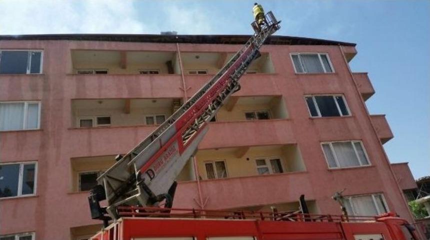 &Ccedil;atı Yangını Korkuttu