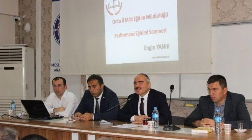 Okul Müdürleri Performans Değerlendirme Semineri