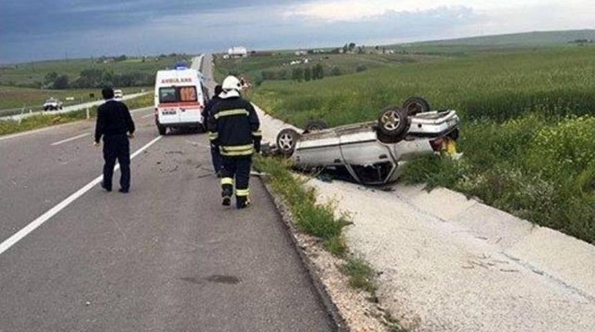Sorgun&rsquo;da Otomobil Takla Attı: 4 Yaralı