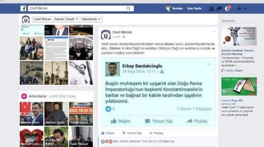 Ad&uuml;&rsquo;l&uuml; Profes&ouml;r&uuml;n Paylaşımına Rekt&ouml;r Bircan&rsquo;dan Tepki