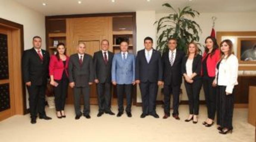 Kktc Bakanlarından Akdeniz &Uuml;niversitesi&rsquo;ne Ziyaret